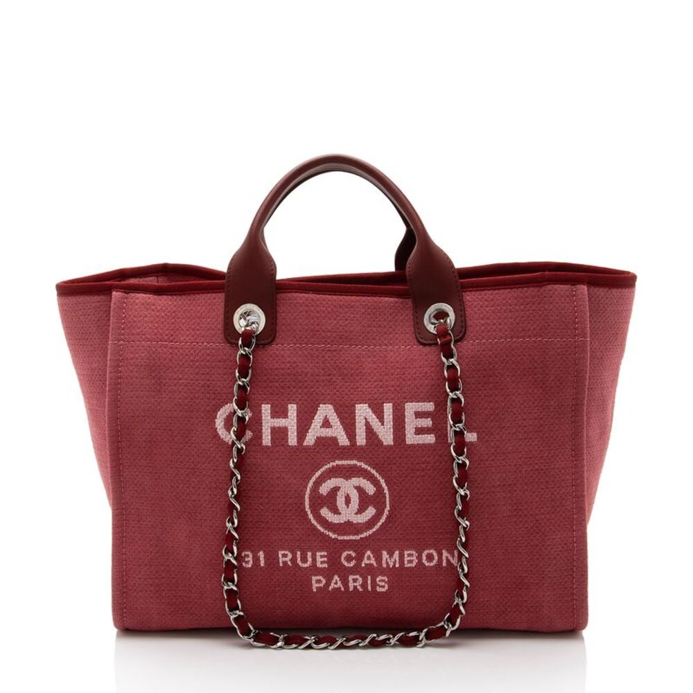 Chanel Canvas Deauville Medium Tote